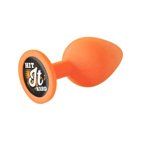 The 9's Booty Calls Silicone Butt Plug (Color: Orange Hit It Hard)