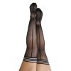 Classic Elegance Back-Seamed Thigh-Highs