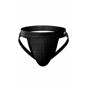 Mob Fetish Swim Jockstrap (Color: Black, size: large)