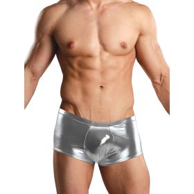 Heavy Metal Mini Short Silver Xl (Color: Silver, size: XL)