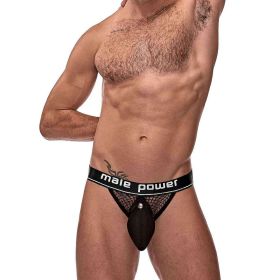 Cock Pit Net Cock Ring Jock by Male Power (Color: Black, size: XL)