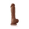 Colours Pleasures 8" Dildo Brown