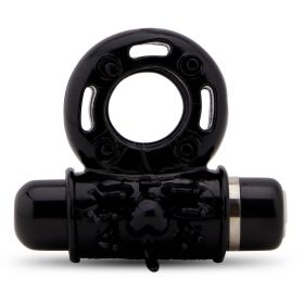 Ultra-Stretchy Couples' Bullet Ring (Color: Mate Black)