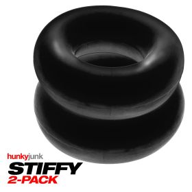 Stiffy 2-Pack Cockrings (Color: Tar Ice)