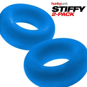 Stiffy 2-Pack Cockrings (Color: Teal Ice)