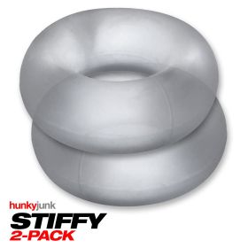 Stiffy 2-Pack Cockrings (Color: Clear Ice)