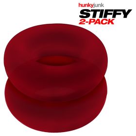 Stiffy 2-Pack Cockrings (Color: Cherry Ice)