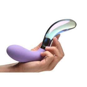 Vibra-Glass Dual-Ended G-Spot Vibrator (Color: Wavy)