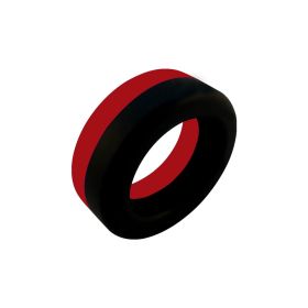 Rock Solid Big O Ring Black/ Red (Color: Black/Red)