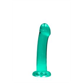 Non Realistic Dildo With Suction Cup (Color: Turquoise, size: 6.7")