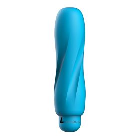 Luminous Ella Abs Bullet With Silicone Sleeve 10-Speeds (Color: Turquoise)