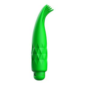 Luminous Zoe Abs Bullet With Silicone Sleeve 10-Speeds (Color: Green)