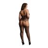 Le Desir Suspender Fishnet Choker Bodystocking