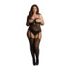 Le Desir Suspender Rhinestone Bodystocking