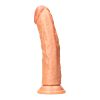 Curved Realistic Dildo With Balls And Suction Cup