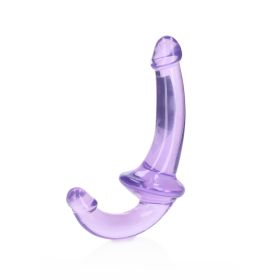 Realrock Crystal Clear Strapless Strap-On (Color: Purple)