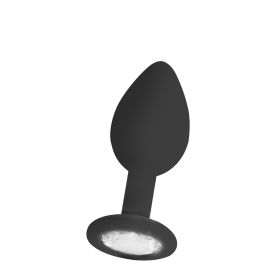 Ouch! Regular Diamond Butt Plug (Color: Black)