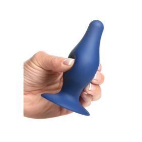 Squeeze-It Squeezable Tapered Anal (Color: Blue, size: L)