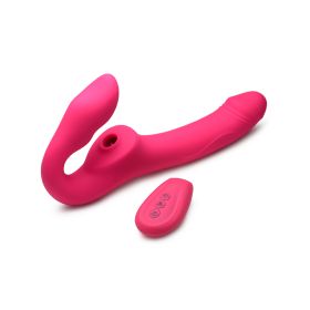 Strap U Mighty Vibrating Strapless Strap-On W/ Remote (size: Licker Licking)