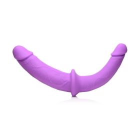 Strap U  Silicone Double Dildo W/ Harness (Color: Charmer)