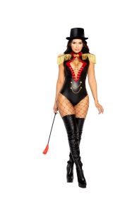 4976-2pc-beauty-ringmaster (Color: Black/Red/Gold, size: L)