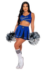 playboy-cheer-squad (Color: Blue/Black, size: L)